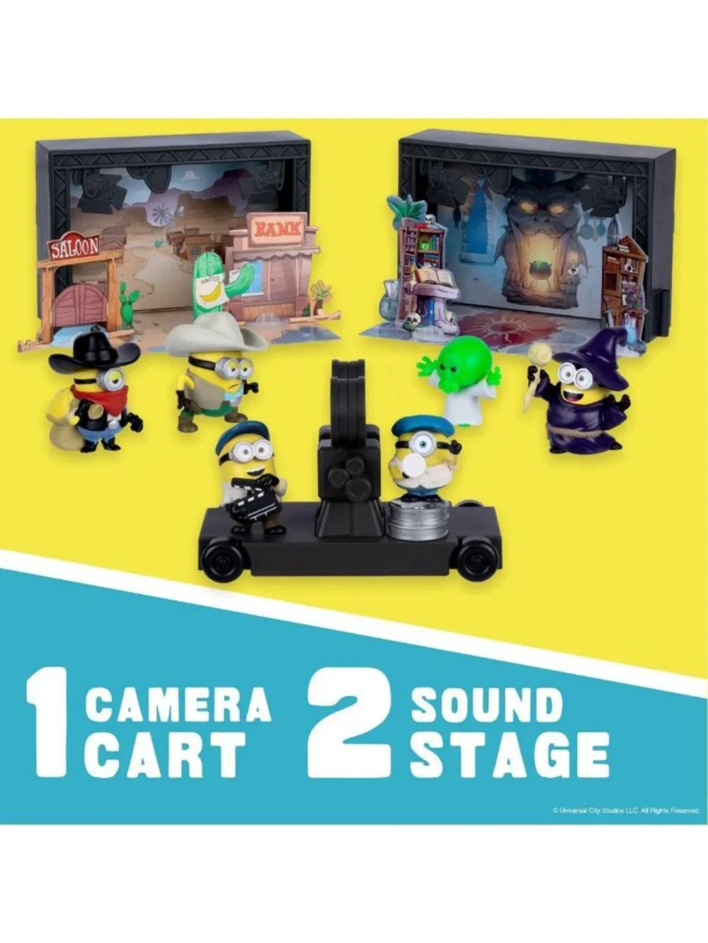 Mini Figure Minion Toys Set - Fun Illumination Monsters Backlot Studio Playset